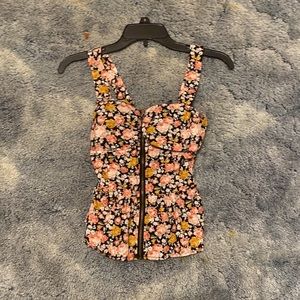 Flower crop top